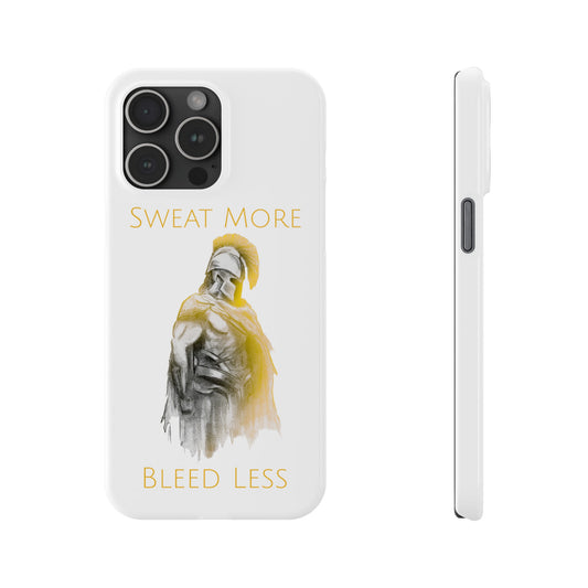 Sweat More Bleed Less iPhone Case (Gold)